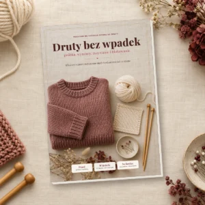 OB - Druty bez wpadek: próbka, wymiary, zszywanie i blokowanie